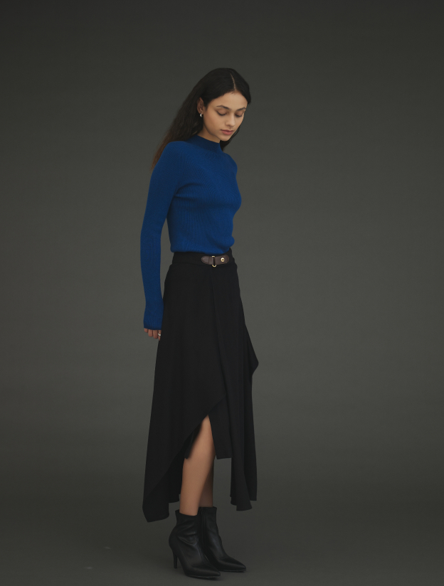 캐시실크 언발스커트