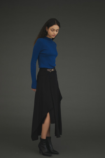 캐시실크 언발스커트