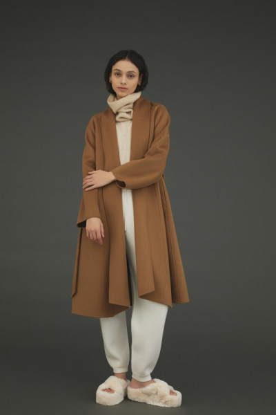 캐시미어 숄코트 카멜