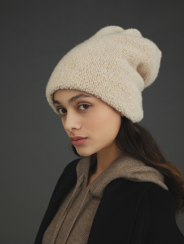 캐시미어 빠이루머플러 아이보리