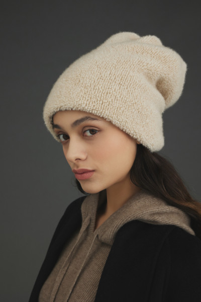 캐시미어 빠이루머플러 아이보리