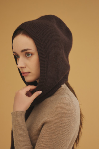 캐시미어 바라클라바 딥브라운