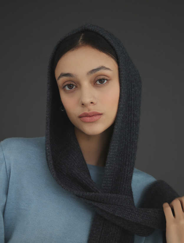 캐시미어 바라클라바 차콜