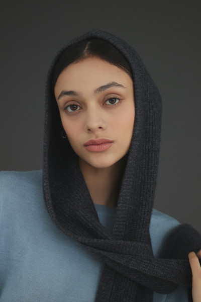 캐시미어 바라클라바 차콜