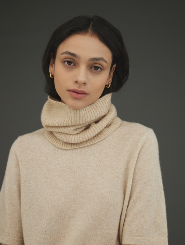 캐시미어 넥워머 아이보리