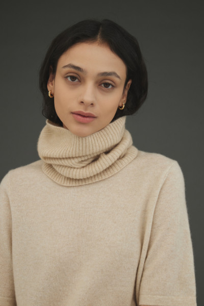 캐시미어 넥워머 아이보리