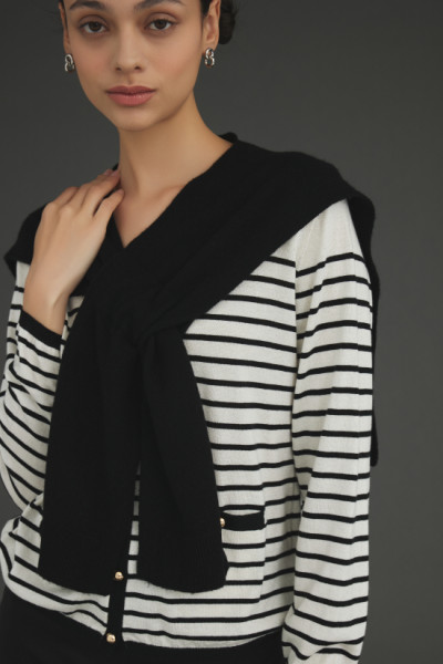 캐시미어 어깨숄 블랙